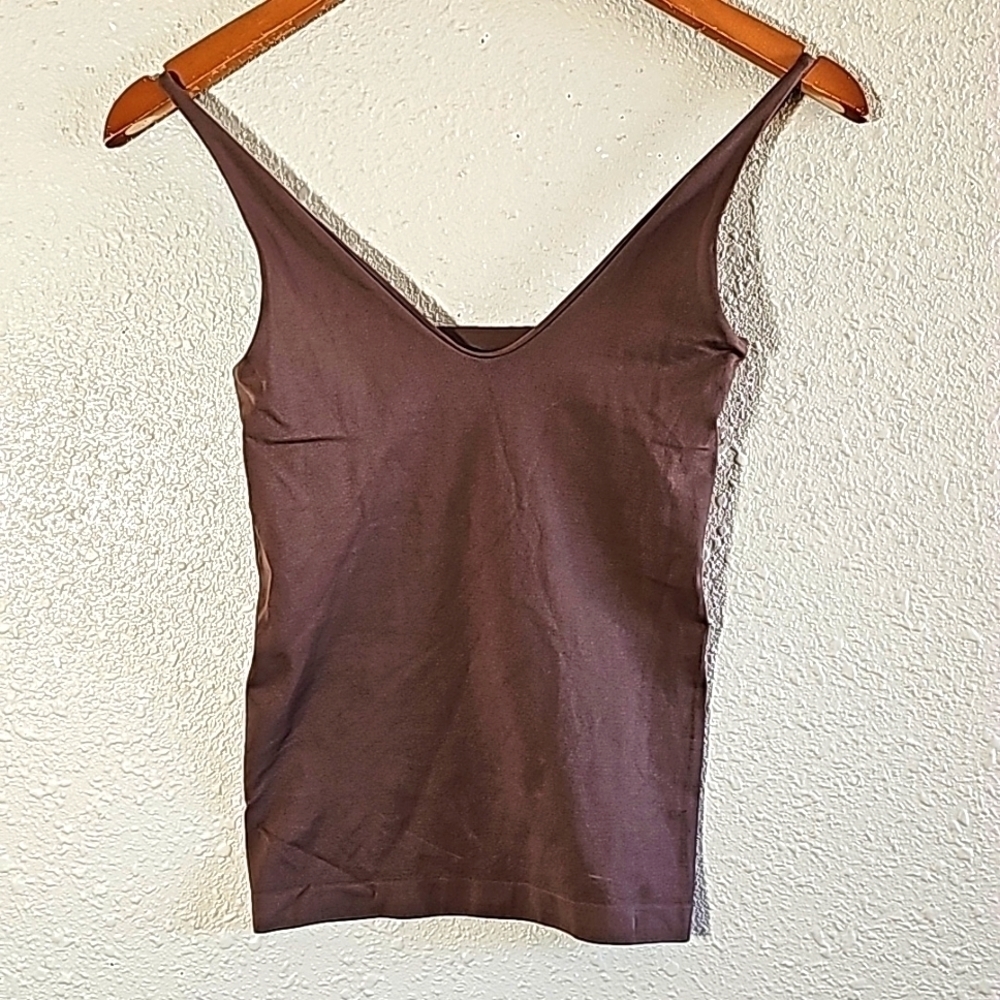 Free People Brown Basic Top